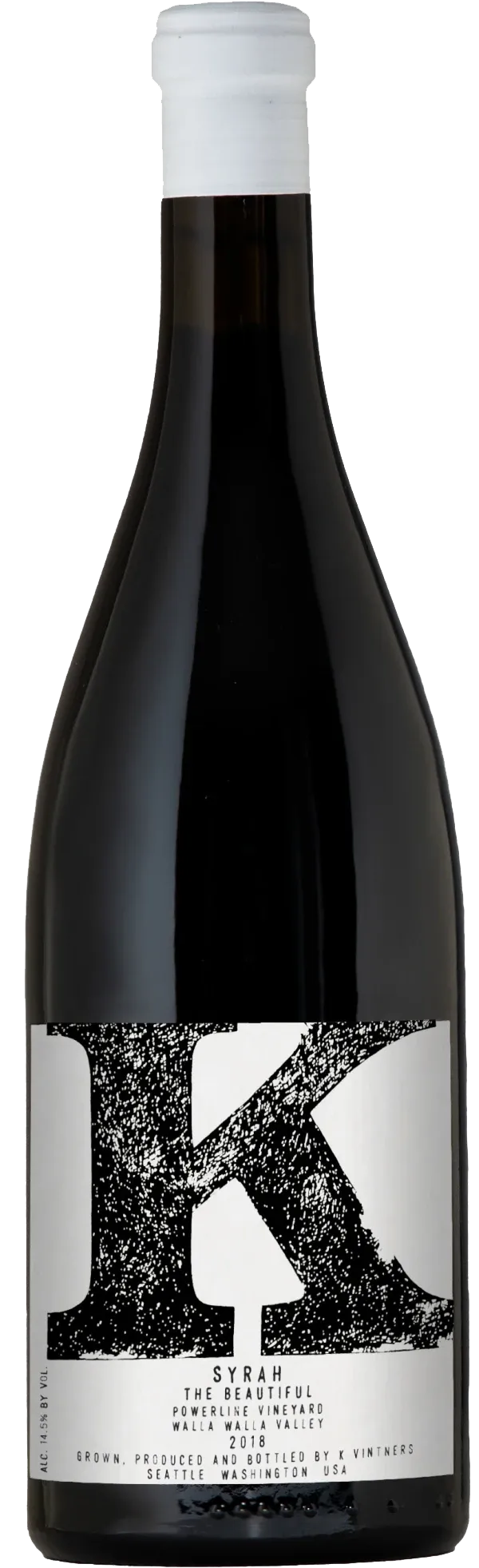 K Syrah The Beautiful Powerline Vineyard 2018 - pullokuva