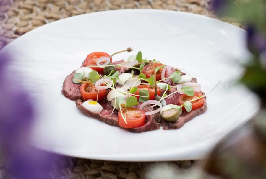 Kuva annoksesta Carpaccio härän marmorifileestä