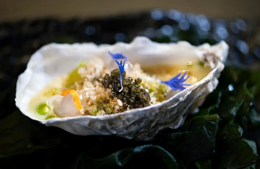 Kuva annoksesta Oyster & dashi